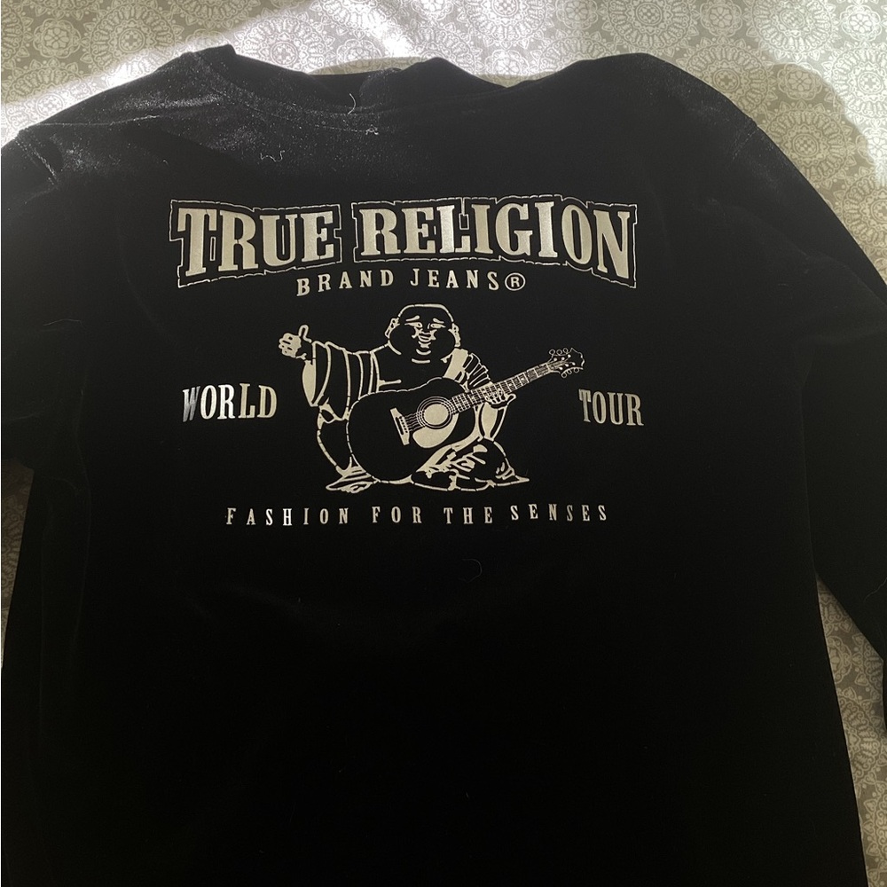 True Religion Black Graphic Sweatshirt